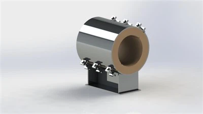 Pengekangan pipa isolasi termal mendukung