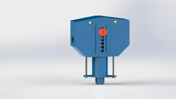 Bagaimana penyangga pegas konstan digunakan di pabrik kimia?